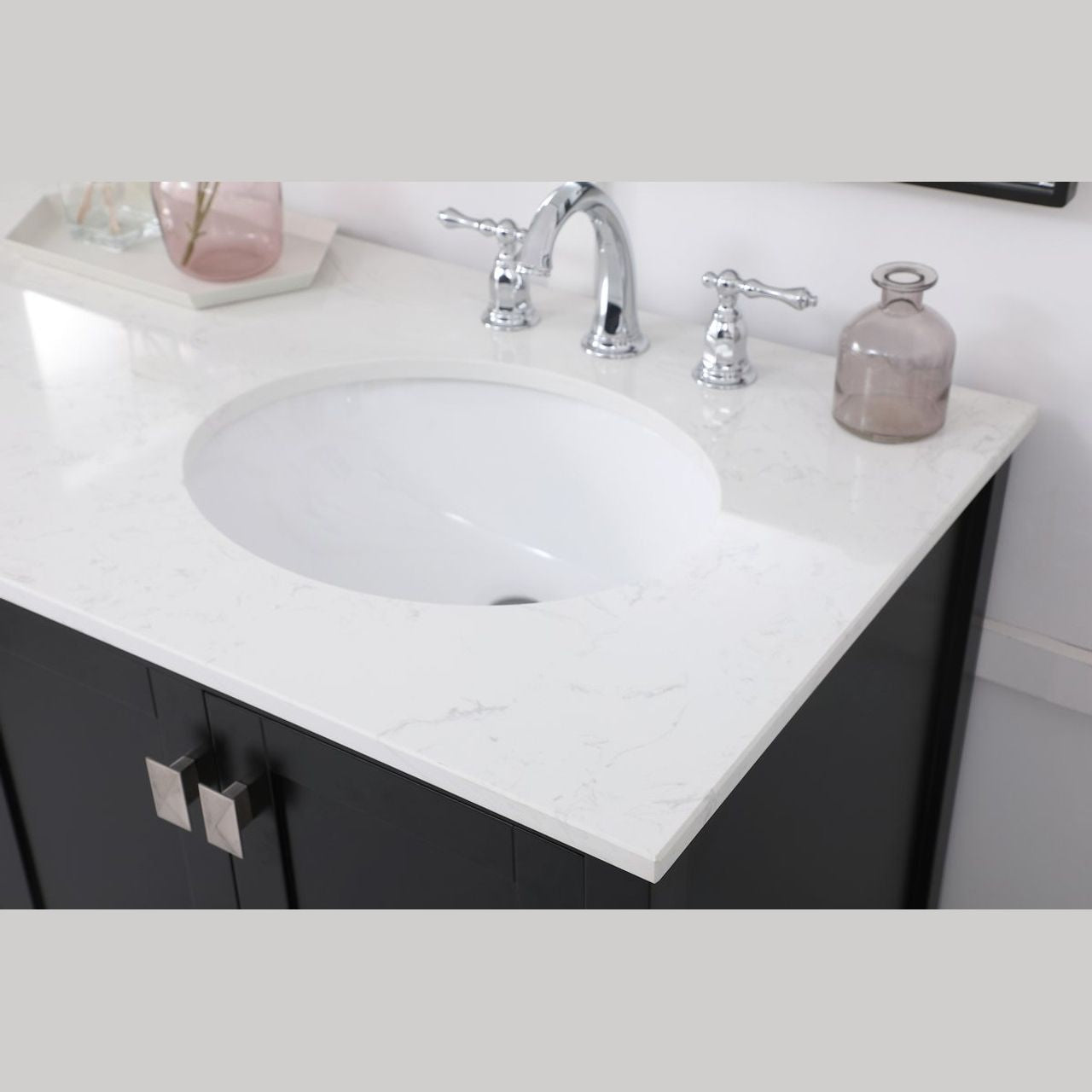 VF18860DBK 60" Double Bathroom Vanity in Black