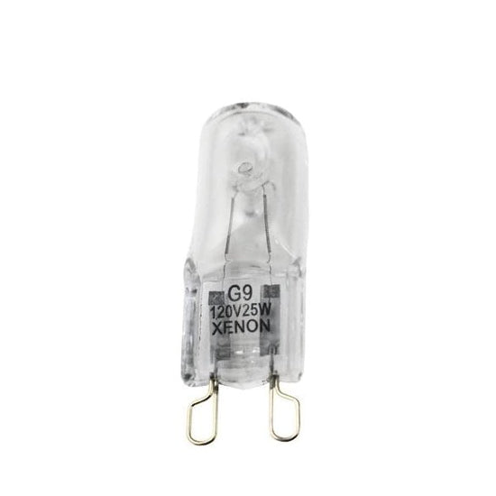 Lamp - G9 120 volts 25 watts- Xenon - clear