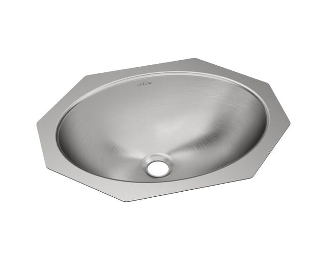 Elkay ELUH1511 - 18 Gauge Stainless Steel 18" x 14" x 6" Single Bowl Undermount Bathroom Sink
