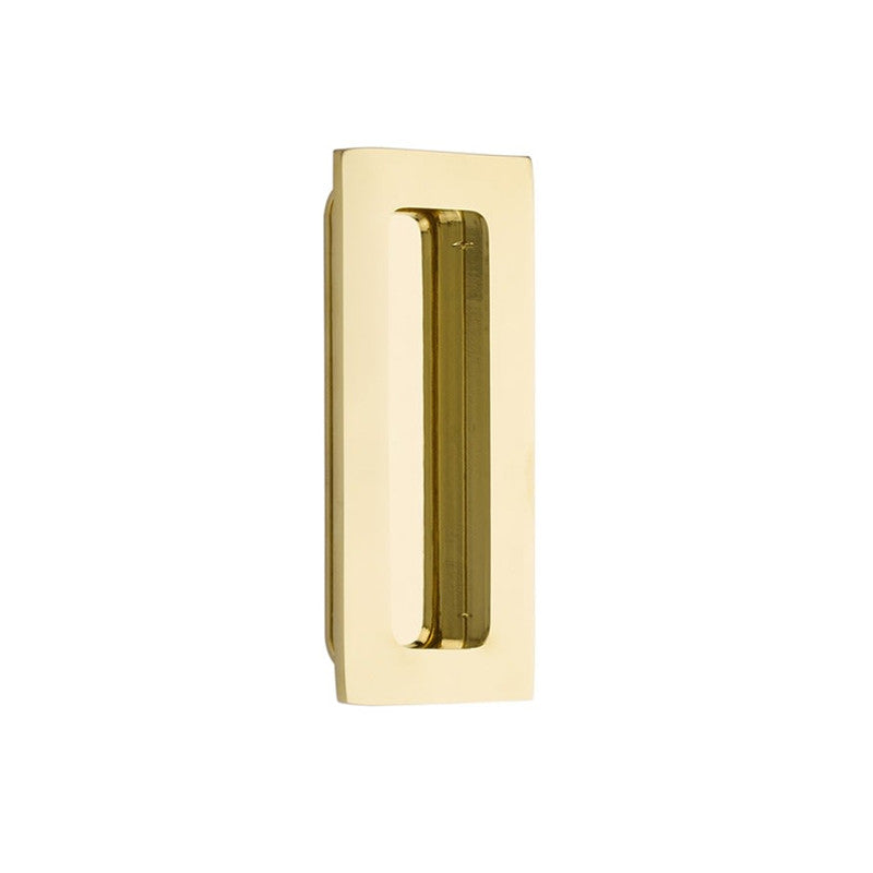 Emtek 4" Modern Rectangular Solid Brass Flush Door Pull
