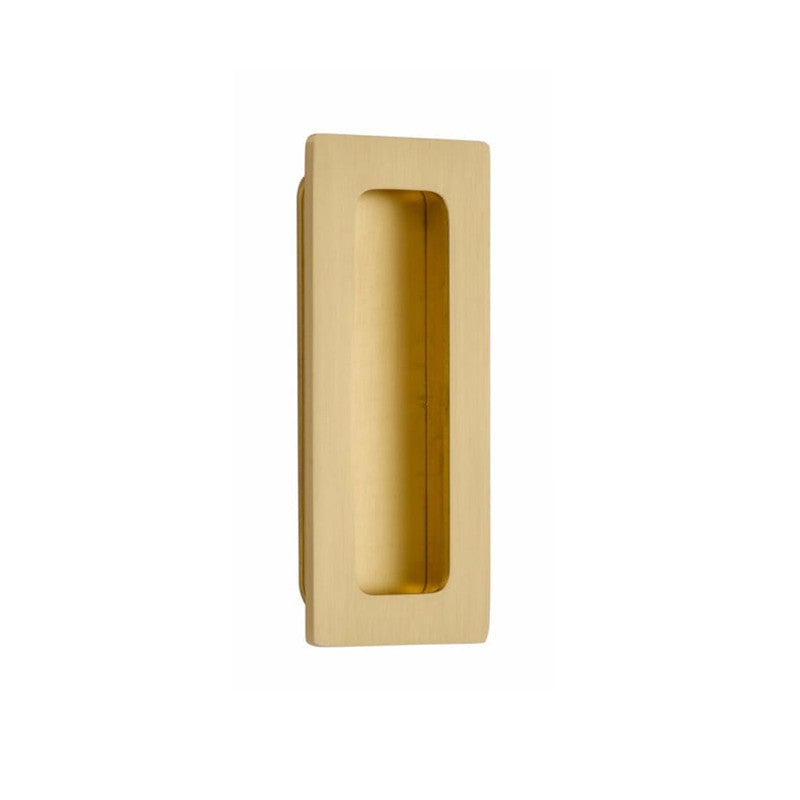 Emtek 4" Modern Rectangular Solid Brass Flush Door Pull