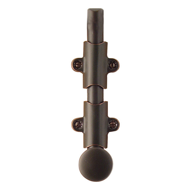 Emtek 8511US10B - 6" Surface Bolt with 3 Strikes in Oil Rubbed Bronze