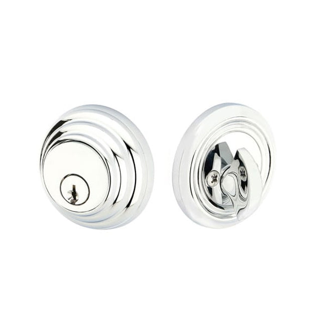 Emtek 8455 -  Low Profile Solid Brass Single Cylinder Deadbolt