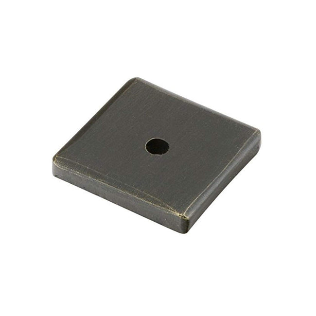 Sandcast Bronze Square Backplate for Cabinet Knobs
