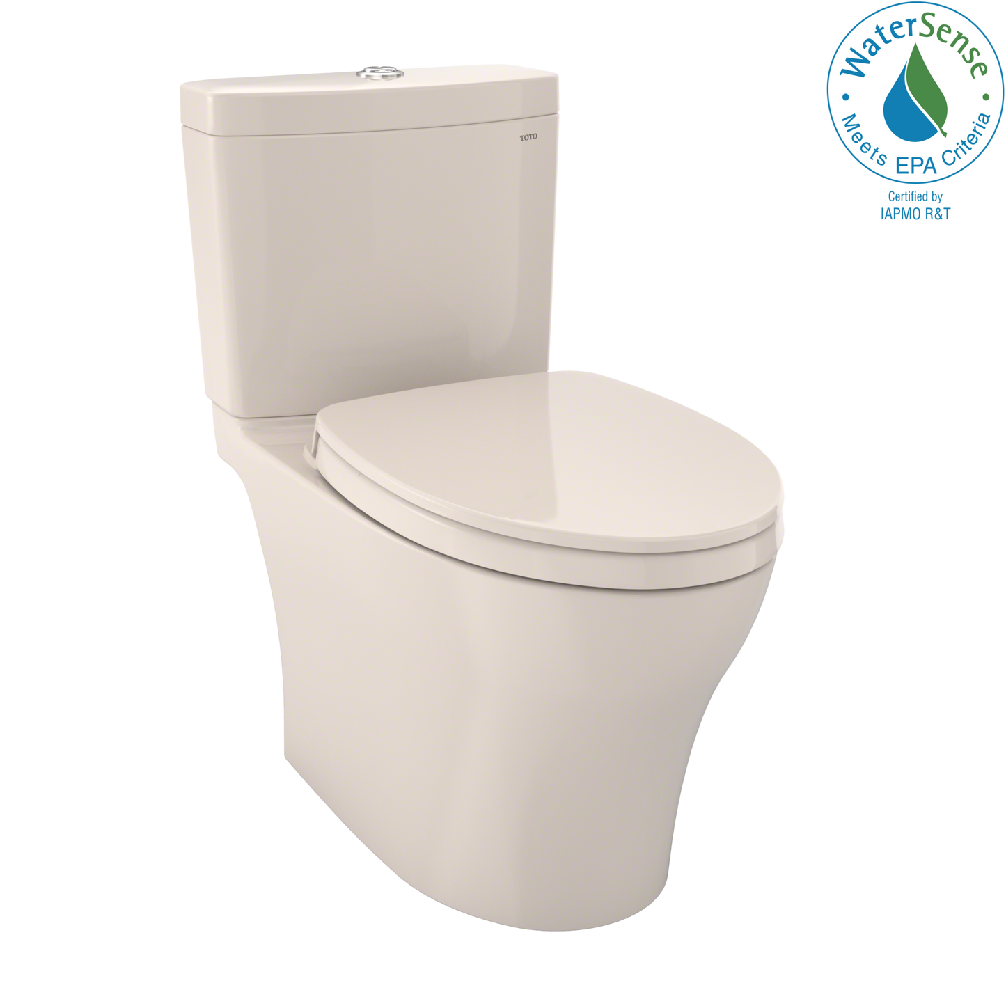 Toto MS446124CUMFG#12 - Aquia IV 0.8 / 1 GPF Two Piece Elongated Chair Height Dual Flush Toilet with