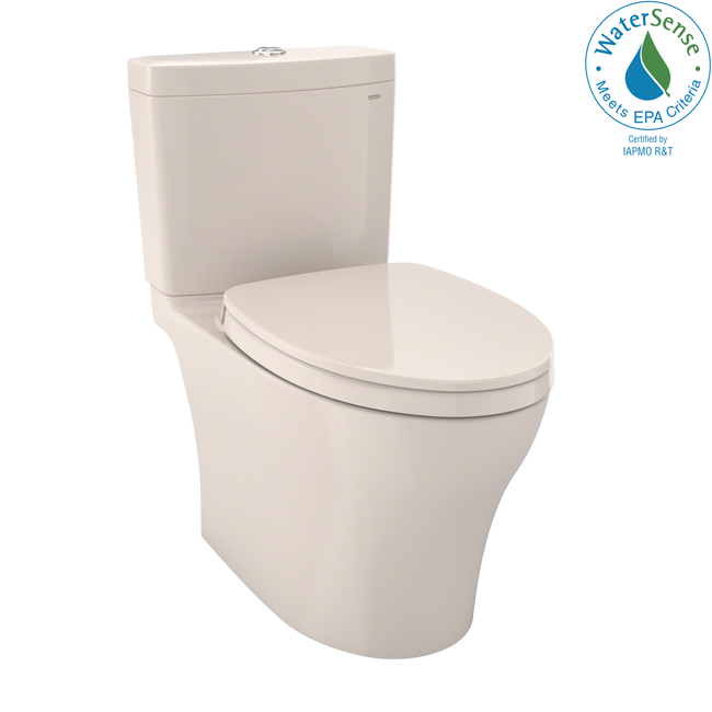 Toto MS446124CUMFG#12 - Aquia IV 0.8 / 1 GPF Two Piece Elongated Chair Height Dual Flush Toilet with