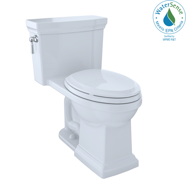 Toto MS814224CUFG#01 - Promenade II 1G One-Piece Elongated 1.0 GPF Universal Height Toilet with CeFi