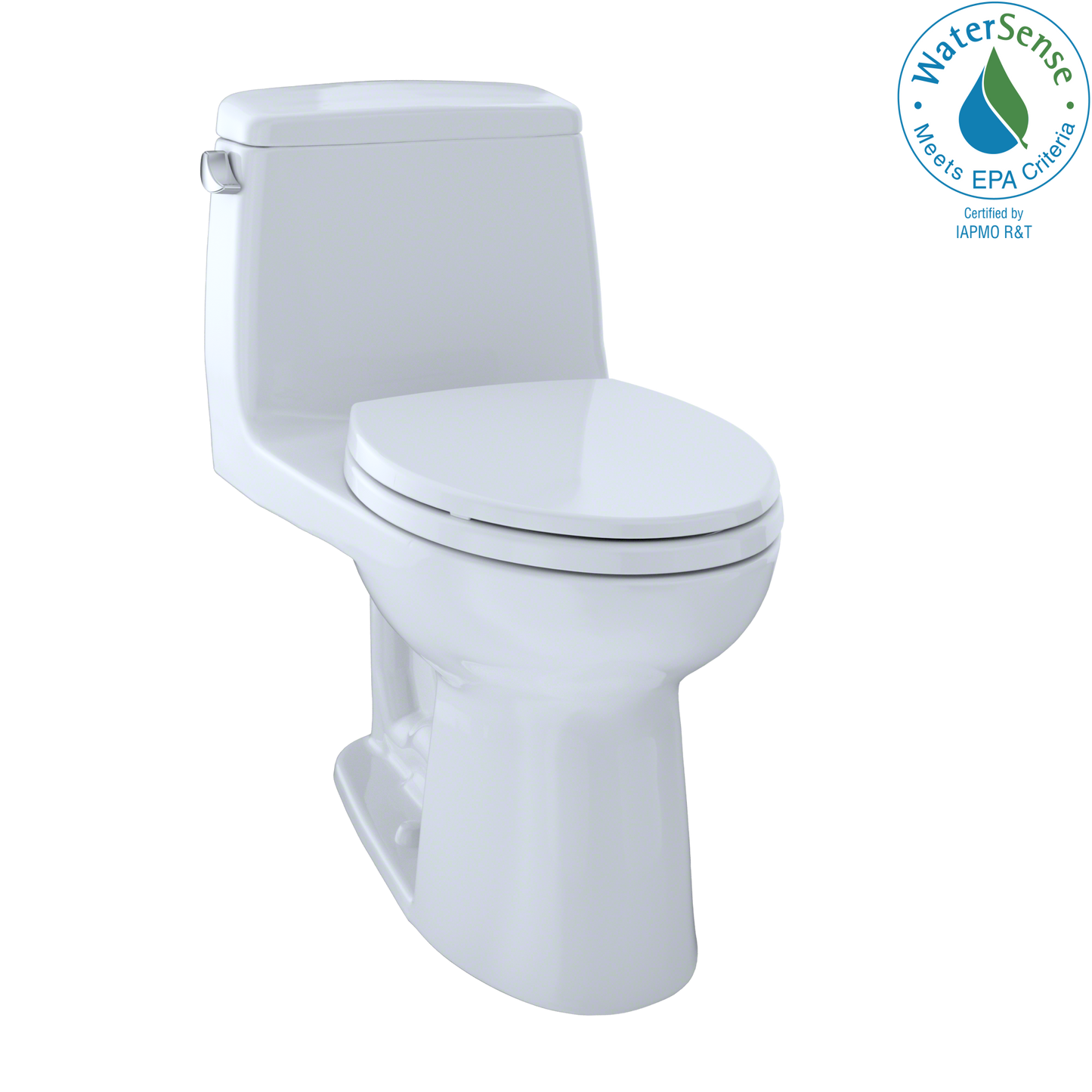 Toto MS854114EL#01 - Eco Ultramax ADA Elongated One Piece Toilet- Cotton White