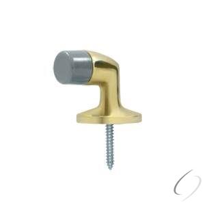 FDB138U3-UNL Floor Door Bumper 1-3/8"; Unlacquered Bright Brass Finish