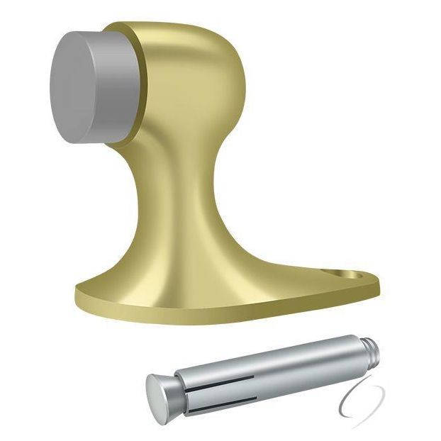 FDB218U3 Floor Door Bumper 2-1/8"; Bright Brass Finish
