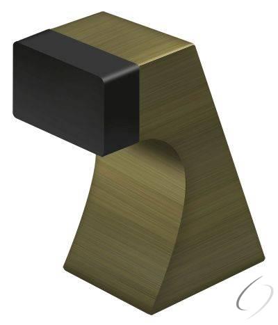 FDB250U5 2-1/2" Contemporary Floor Door Bumper Antique Brass Finish