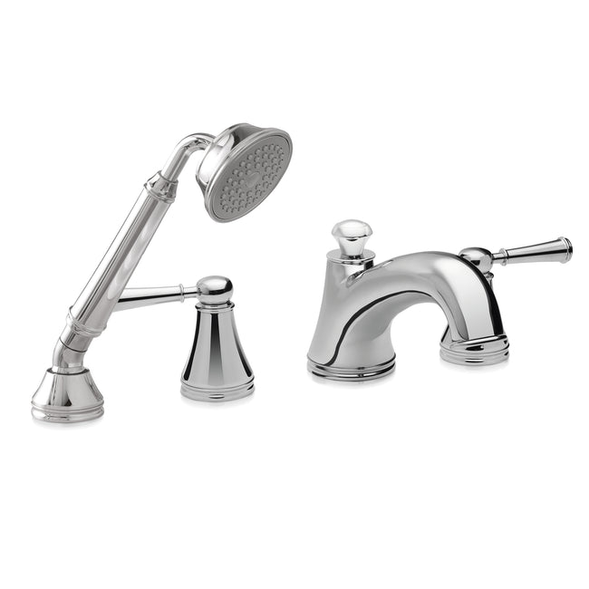 Toto TB220S1#CP - Vivian Double Handle Deck Mounted Roman Tub Filler with Hand Shower-Polished Chrom