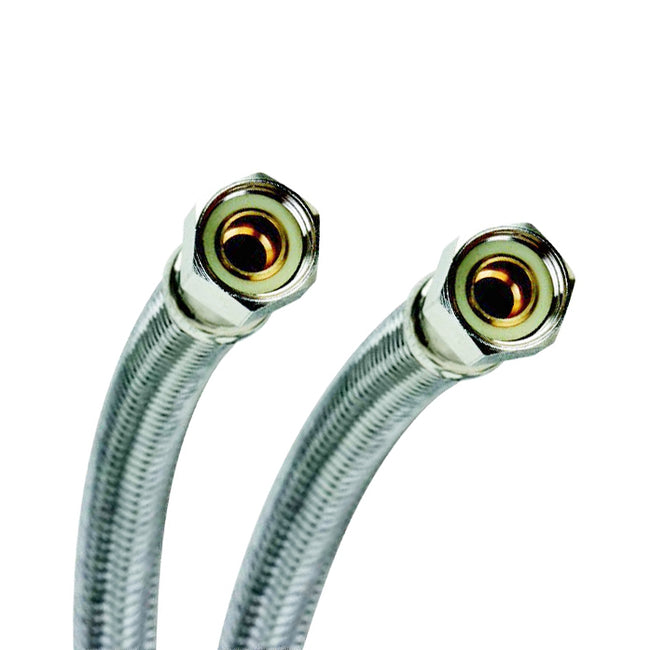 3/8" Compression x 3/8" Compression Braided Stainless Steel Hose Faucet Connector - 20"