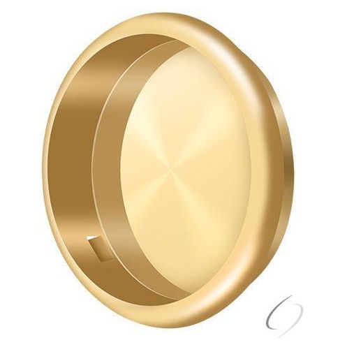 FP221RCR003 Flush Pull; Round; 2-1/8" Diameter; Lifetime Brass Finish