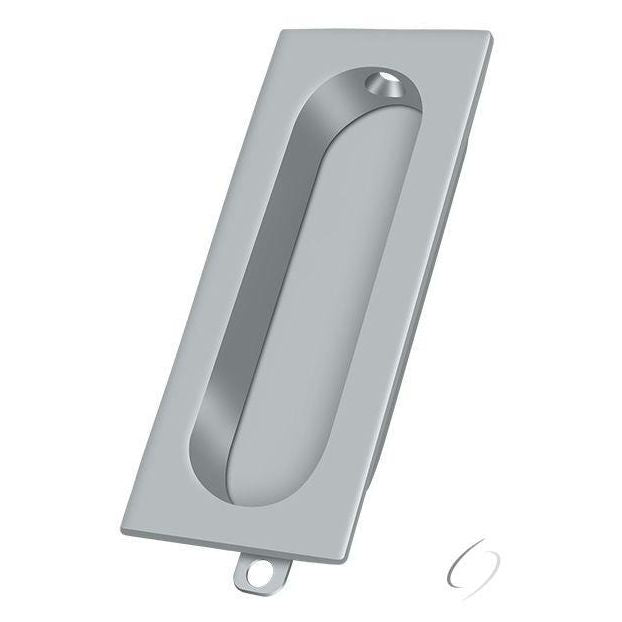 FP222U26D Flush Pull; Rectangle; 3-1/8" x 15/16"; Satin Chrome Finish
