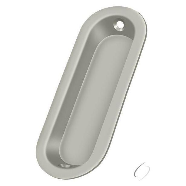 FP223U15 Flush Pull; Oblong; 3-1/2" x 11/4" x 5/16"; Satin Nickel Finish