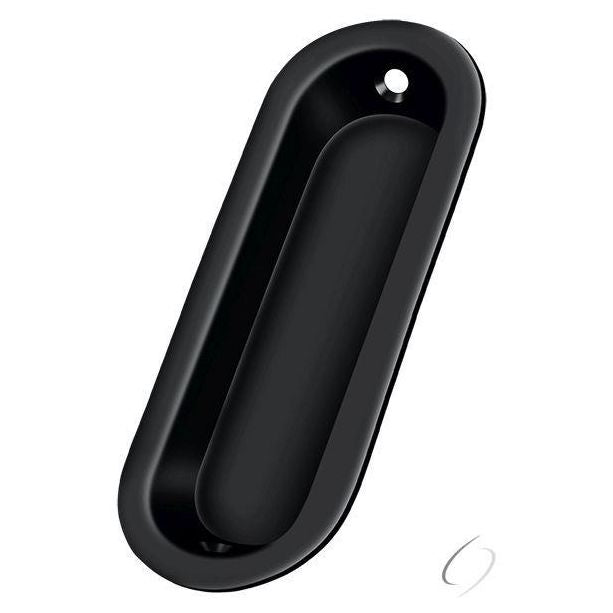 FP223U19 Flush Pull; Oblong; 3-1/2" x 11/4" x 5/16"; Black Finish