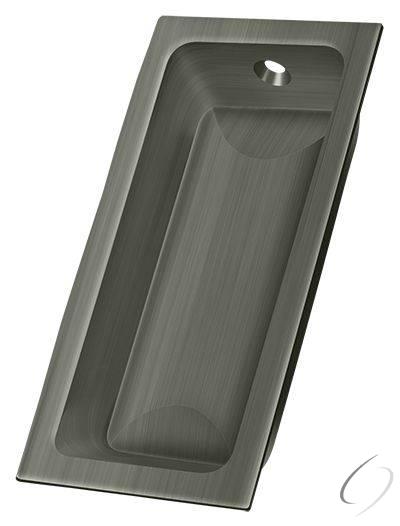 FP227U15A Flush Pull; Large; 3-5/8" x 1-3/4" x 1/2"; Antique Nickel Finish