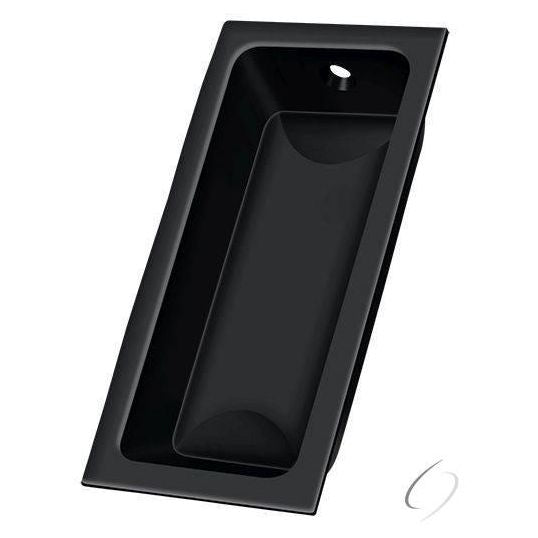 FP227U19 Flush Pull; Large; 3-5/8" x 1-3/4" x 1/2"; Black Finish