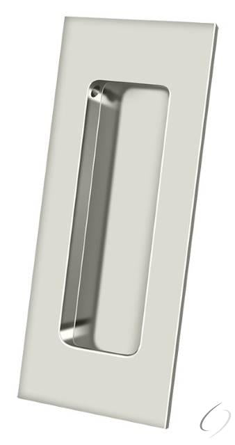 FP40U14 4" x 1-7/8" Heavy Duty Rectangular Flush Pull Bright Nickel Finish