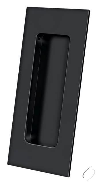 FP40U19 4" x 1-7/8" Heavy Duty Rectangular Flush Pull Black Finish
