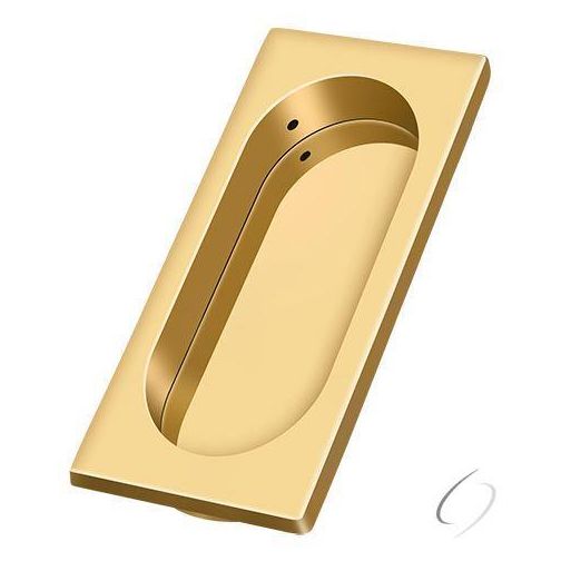 FP4134CR003 Flush Pull; Large; 4" x 1-5/8" x 3/8"; Lifetime Brass Finish