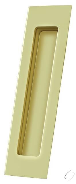 FP7178U3 Flush Pull; Rectangular; Solid Brass; 7" x 1-7/8" x 3/8"; Bright Brass Finish