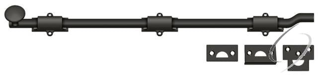 FPG1810B 18" Surface Bolt with Offset; Heavy Duty; Oil Rubbed Bronze Finish