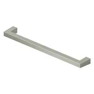 SBP80U15 Modern Square Bar Cabinet Pull with 8" Center to Center Satin Nickel Finish