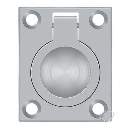 FRP175U26D Flush Ring Pull; 1-3/4" x 1-3/8"; Satin Chrome Finish