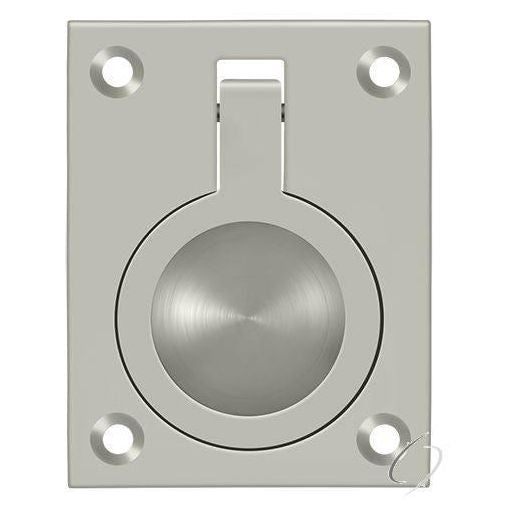FRP25U15 Flush Ring Pull; 2-1/2" x 1 7/8"; Satin Nickel Finish