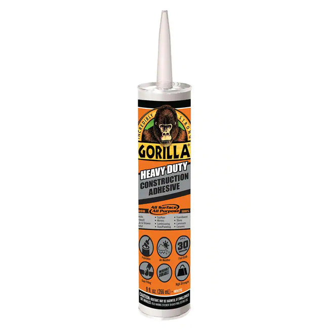 Gorilla 8010003 - Heavy Duty Construction Adhesive, 9 oz