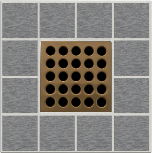 E4408 - PRO Drain Cover in Brushed Bronze