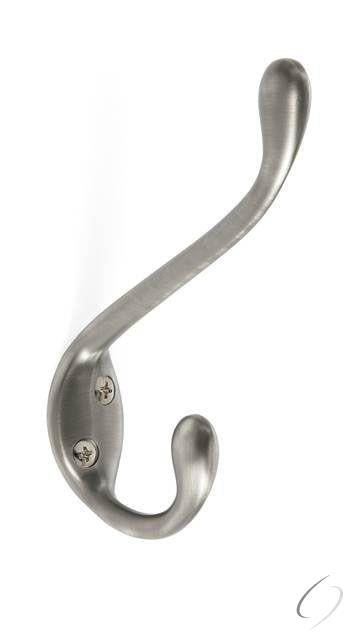 H55451AS Large Coat and Hat Hook Antique Silver Finish