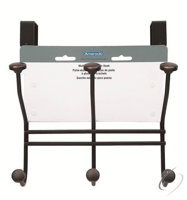 H55548ORB Multi Over-the-Door Hook Rack Oil Rubbed Bronze Finish