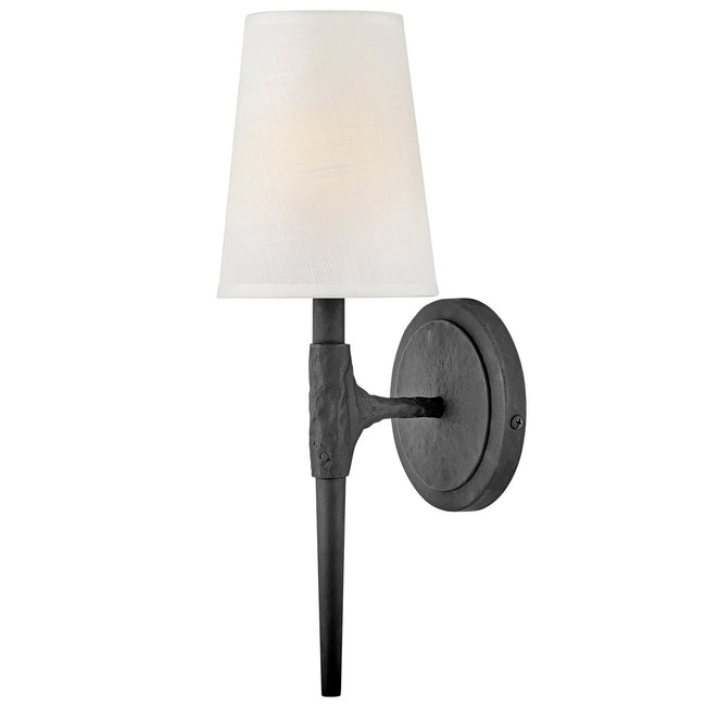 Hinkley 4460BK-Beaumont 5" Wide Single Light Sconce Wall Sconce in Black