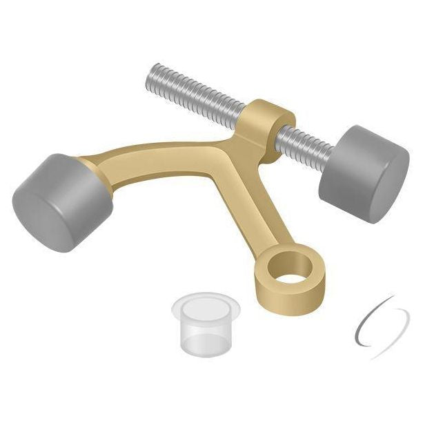 HP70U4 Hinge Pin Stop; Hinge Mounted; Brushed Brass Finish