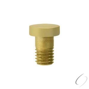 HPSS70U3-UNL Extended Button Tip for Solid Brass Hinge; Unlacquered Bright Brass Finish
