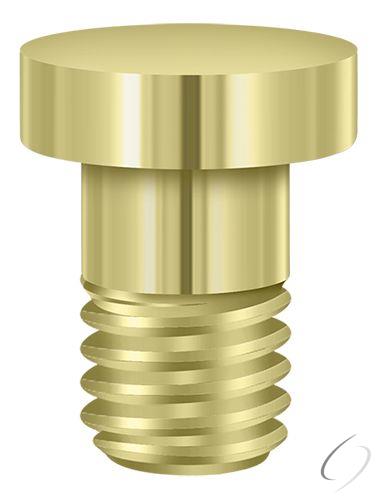 HPSS70U3 Extended Button Tip for Solid Brass Hinge; Bright Brass Finish