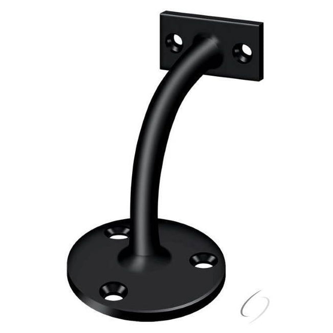 HRC175U19 Hand Rail Brackets; 3 3/16" Projection Light Duty; Black Finish