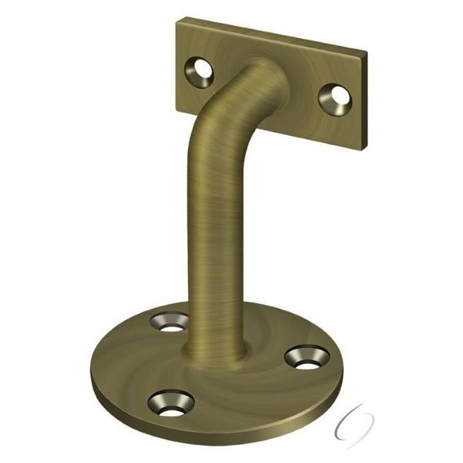 HRC253U5 Hand Rail Brackets; 3" Projection; Antique Brass Finish