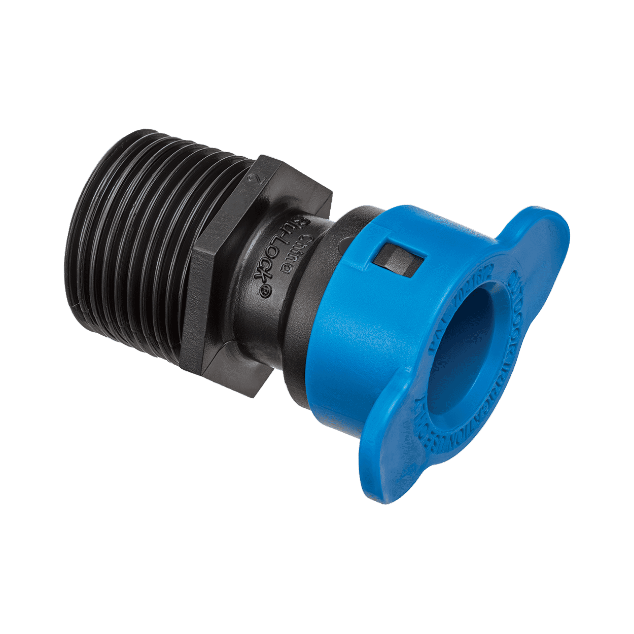 37975 - 1/2" Blu-Lock 3x by 3/4" Male Pipe Thread Adapter