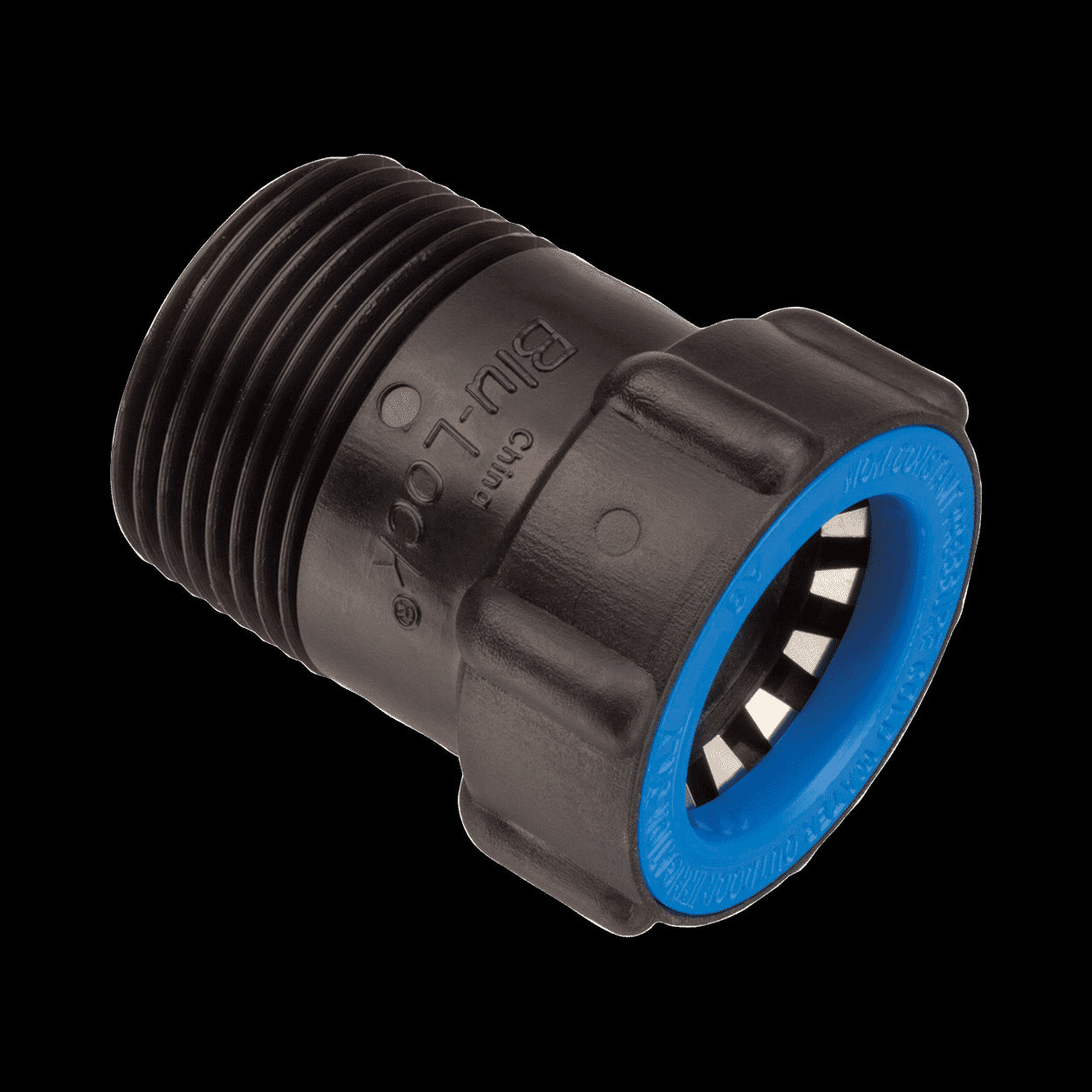 37383 - 3/4" Blu-Lock 3x x 1" Male Pipe Thread Adapter