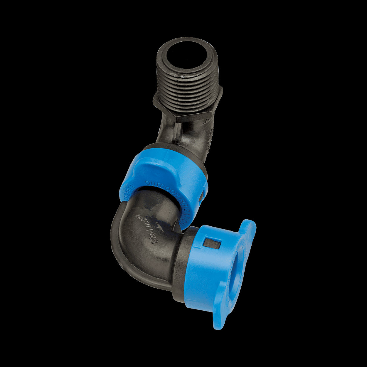 37986 - 1/2" Blu-Lock 3x by 3/4" Male Pipe Thread Combination Swing Joint