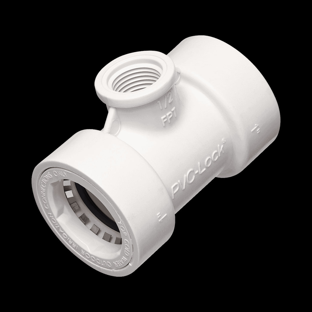 08671 - 1"PVC-Lock x 1/2" FPT Tee
