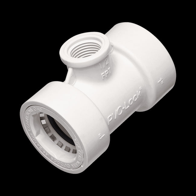 08671 - 1"PVC-Lock x 1/2" FPT Tee