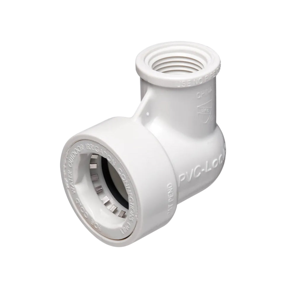 08675 - 1" PVC-Lock x 1/2" FPT Elbow