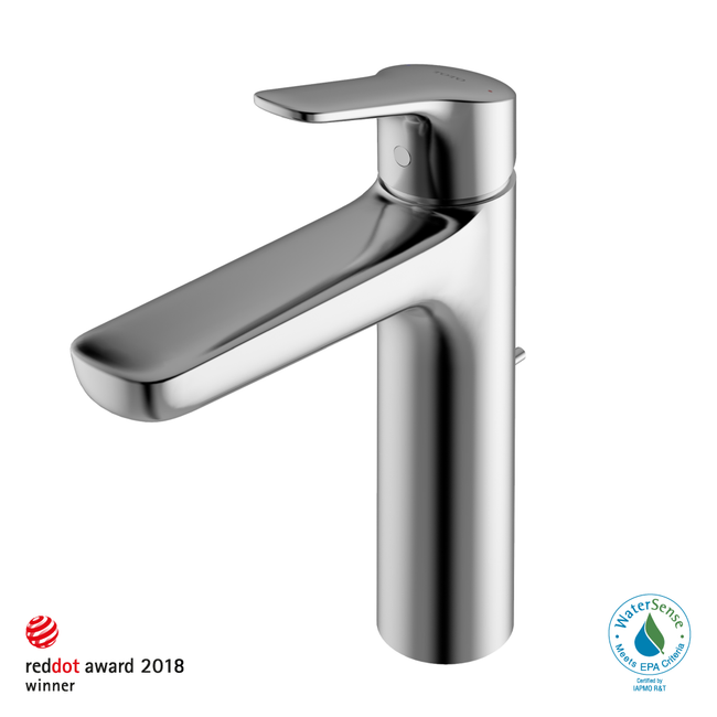 Toto TLG03303U#CP - 1.2 GPM Single Handle Semi Vessel Bathroom Sink Faucet- Polished Chrome