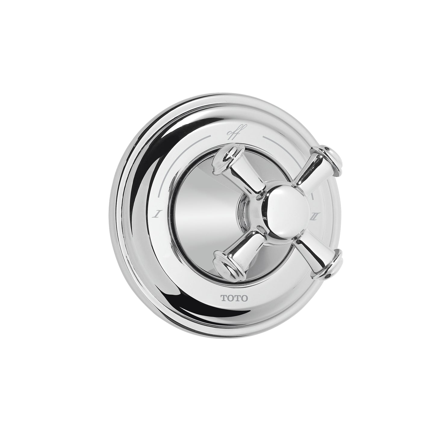 Toto TS220D#CP - Vivian Single Handle Diverter Trim Only with Cross Handle-Polished Chrome
