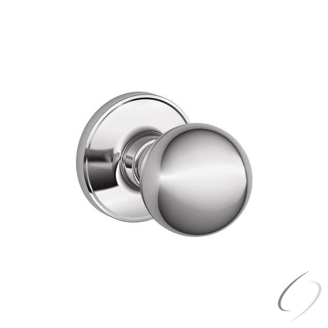 Passage Lock Corona Knob with 16254 Latch and 10101 Strike Bright Chrome Finish